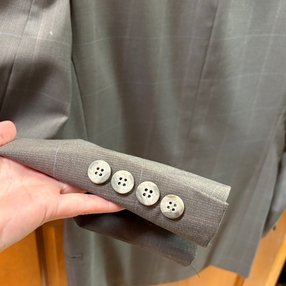 Jean-Paul Germain Mens Suit Jack Blazer Size 40R Gray Color 100% Pure Wool - Picture 15 of 16